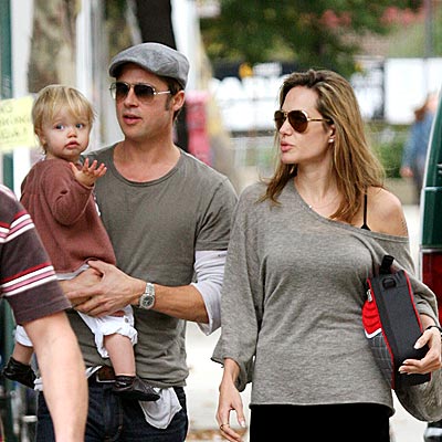 brad and angelina twins born