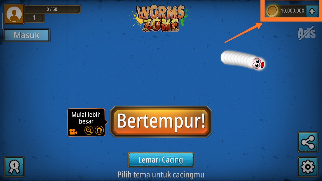 Download Worm Zone Io Mod Unlimited Coins For Android  Game Jadul