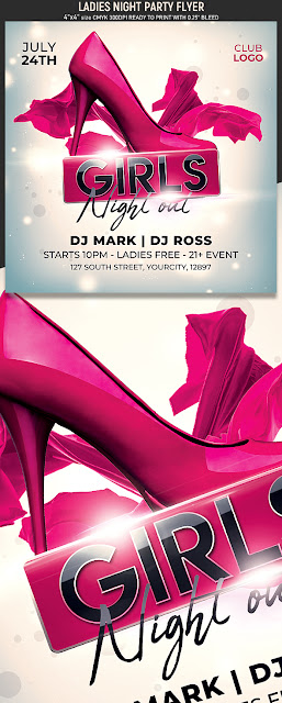  Girls Night Flyer Template