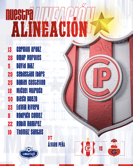 Alineaciones de Independiente vs Guabira