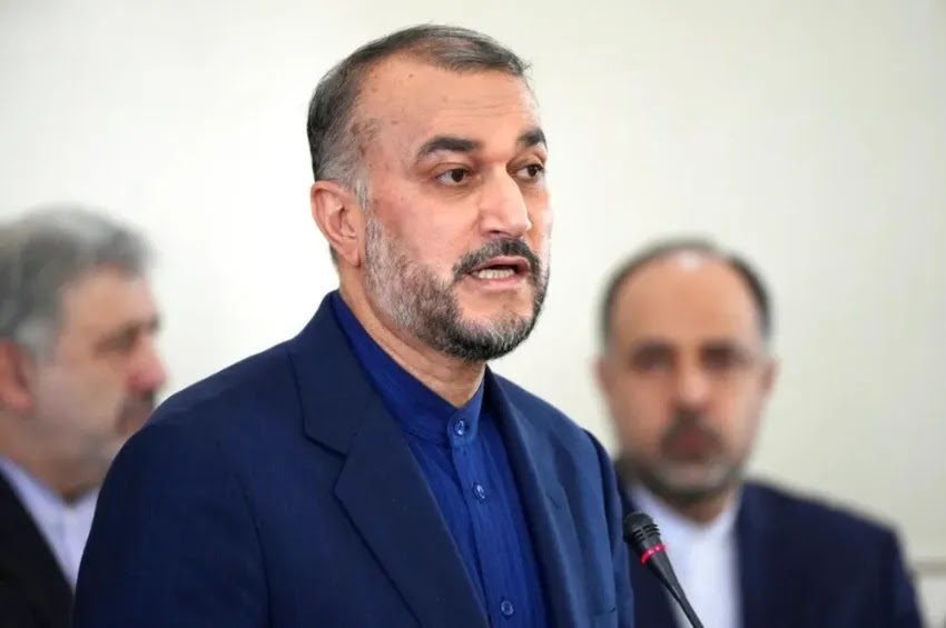 Ministro das Relações Exteriores do Irã, Hossein Amirabdollahian, discursa em Teerã, Irã |Vahid Salemi/ AP Photo