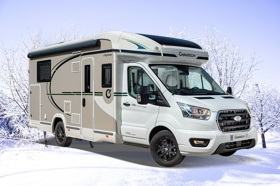 Chausson Motorhome in the snow