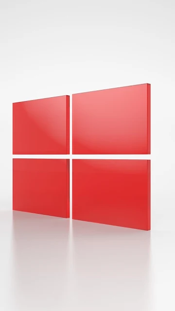 Wallpaper Windows Red Logo