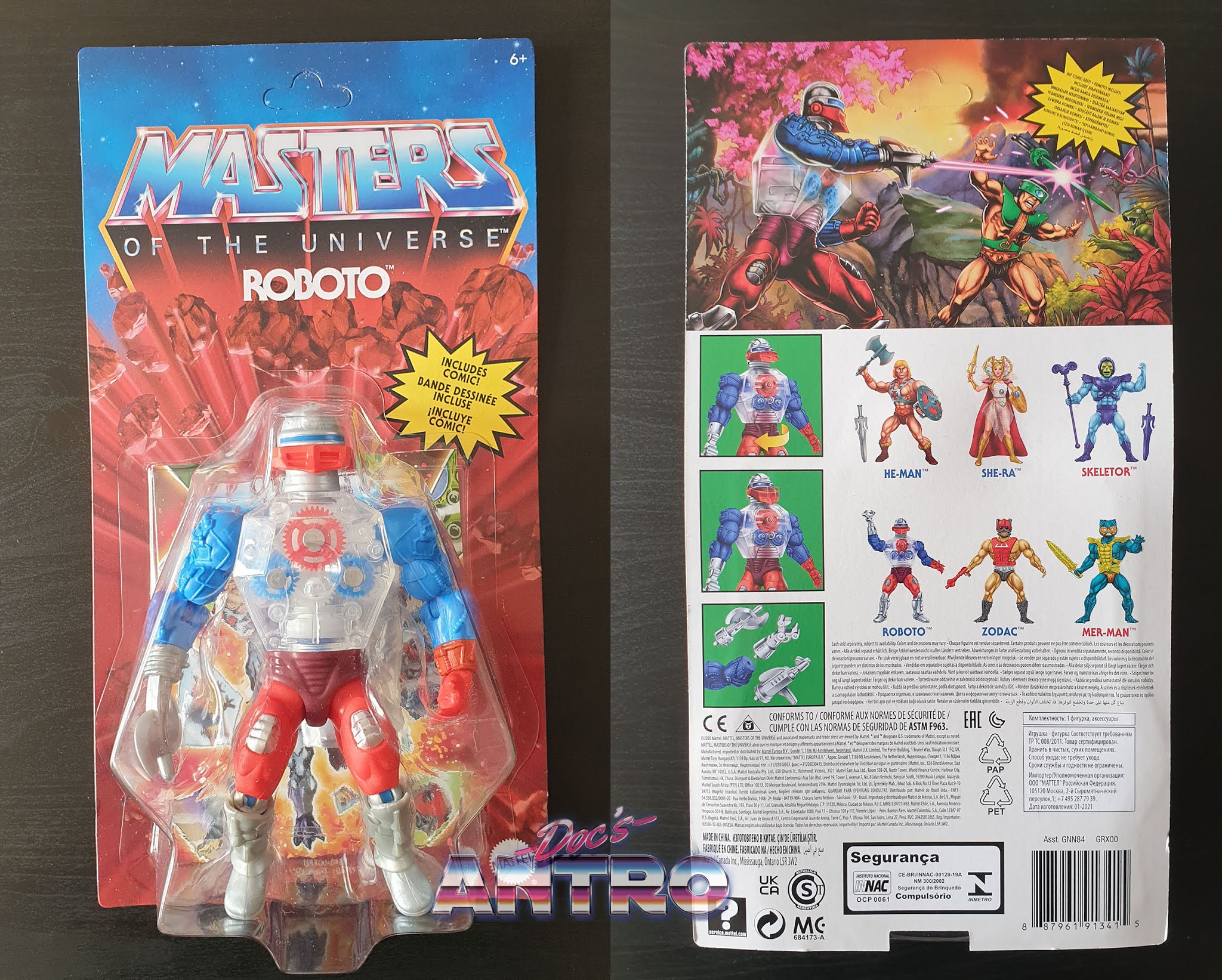 Masters of the Universe Origins Roboto Zodac Ninjor recensione