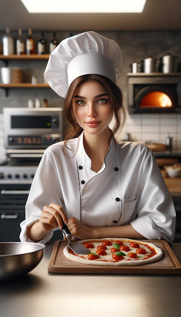 Image of a Chef instead of a waiter as mentioned in the example to emphasis the point.