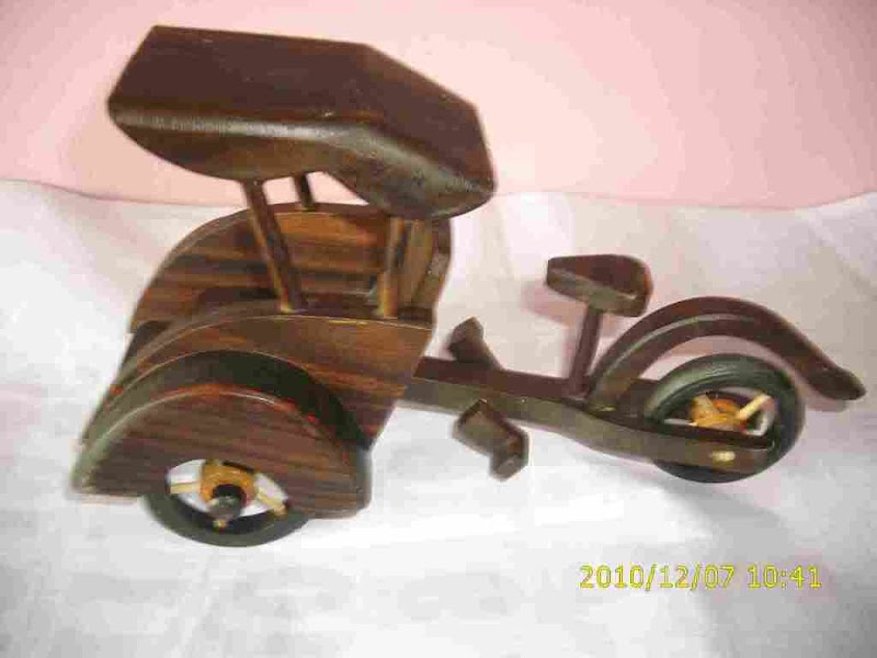 Baru 29 Kerajinan Miniatur Becak Dari Kayu