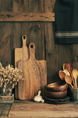 drewniane przybory kuchenne