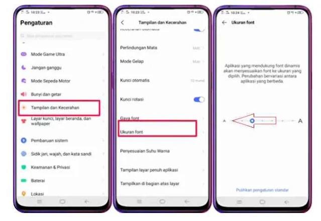 2 Cara Mengubah Ukuran Font Di HP Vivo All Series