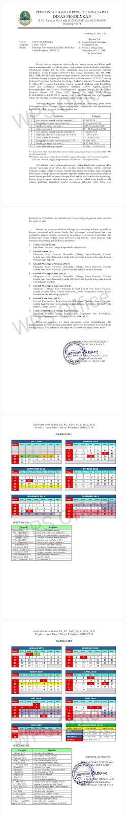 Kalender Pendidikan Kaldik Provinsi Jawa Barat Tahun