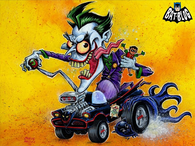 Joker 1966 Batmobile Rat Fink WeirdOhs style