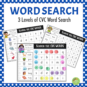 CVC Word Search for Literacy