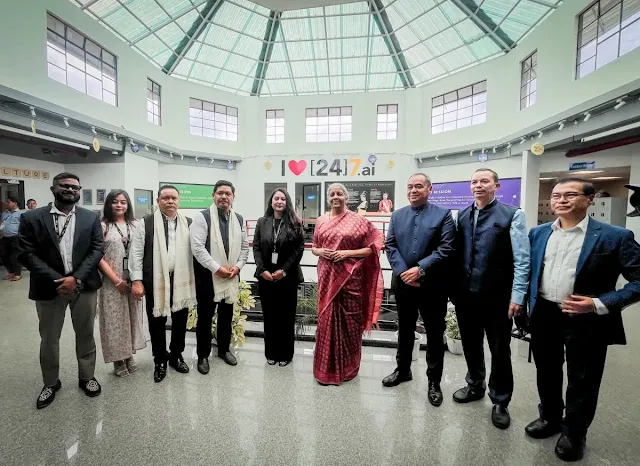 FM Nirmala Sitharaman Visits Shillong Tech Park, Briefed on Meghalaya’s Vision Projects
