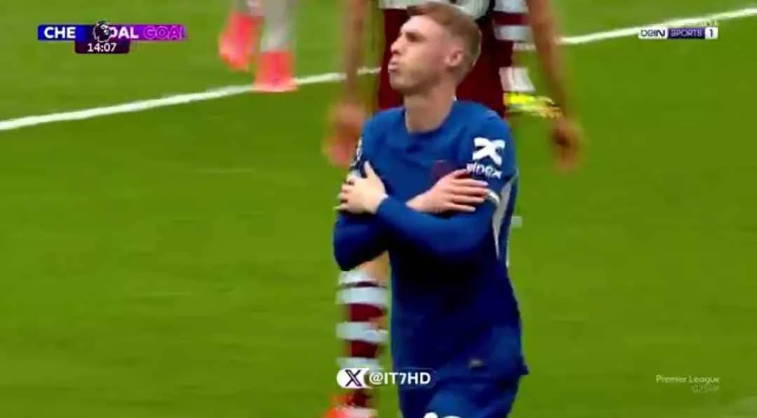 CHE 1-0 WHU: Video as Cole Palmer opens scoring for Chelsea