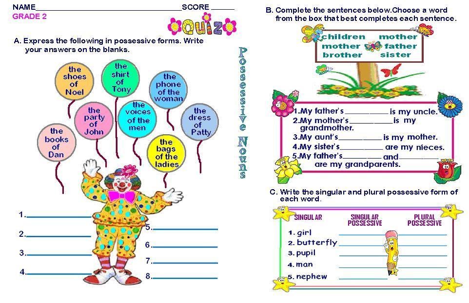 grammar worksheets