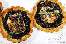 Caramelised Onion and Goat’s Cheese Tartlets with Balsamic Syrup