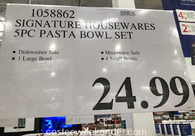 Deal for the Signature Housewares 5-piece Serving Bowl Set at Costco