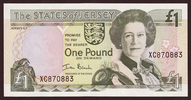 Jersey Banknotes 1 Pound banknote 2000 Queen Elizabeth II
