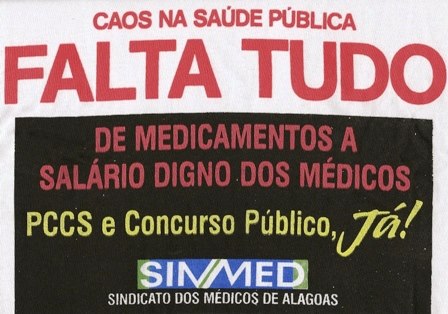 Sinmed vai  denunciar o governo do Estado de Alagoas ao Ministério Público de Contas