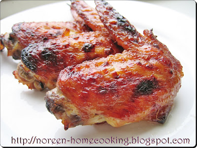 My home cooking blog: Kepak ayam panggang nenas