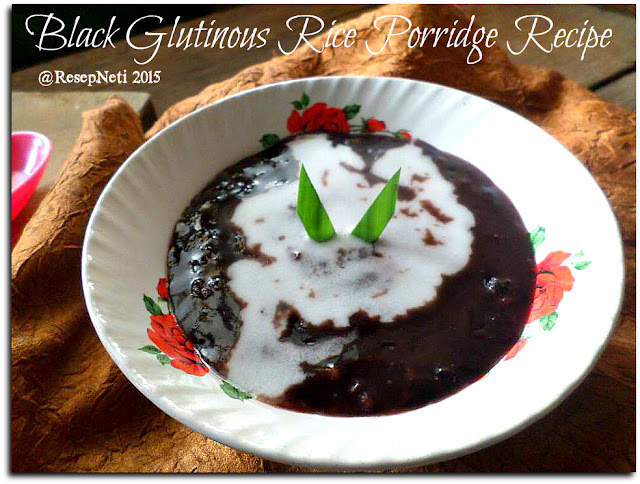 black glutinous rice porridge recipe at kusNeti kitchen 2015