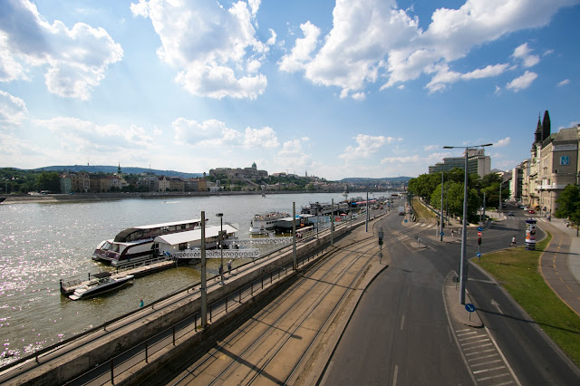 Vista di Budapest dal ponte Elisabetta