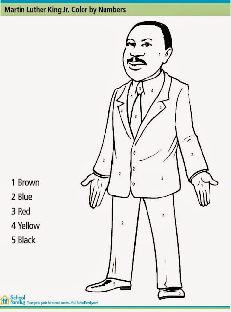 Martin Luther King Jr Coloring Page