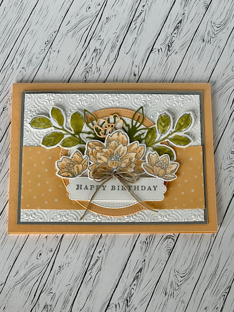 Handmade floral birthday card using Stampin' Up! Abigail Rose Suite products