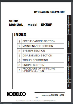 SK50P Shop Manual Excavator