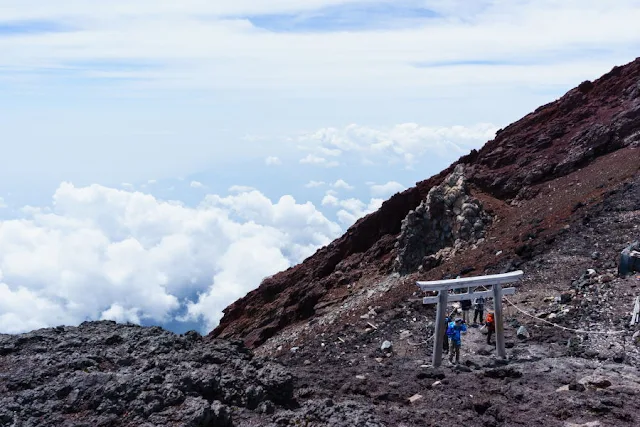 富士山頂からの景色（富士宮ルート）