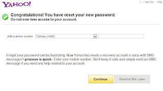 Congratulations! You have reset your new password