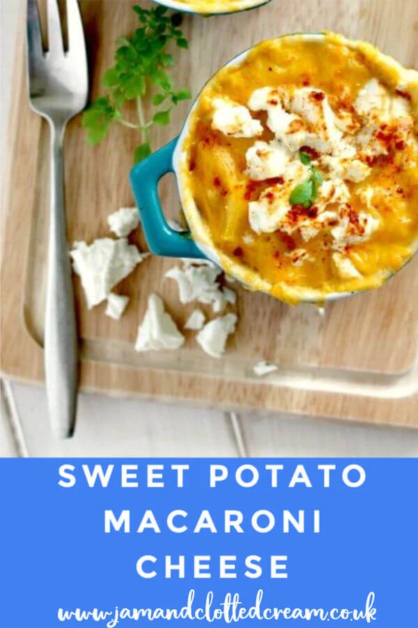 Sweet Potato Macaroni Cheese is comfort food at its best #macaronicheese #comfortfood #pasta #sweetpotato