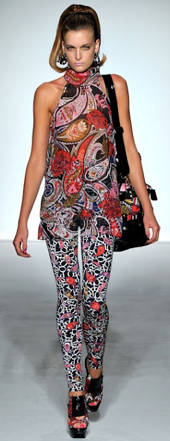  paisley flared top print leggins ppq ss 2013