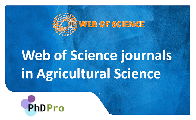 List of Web of Science journals in Agricultural Science