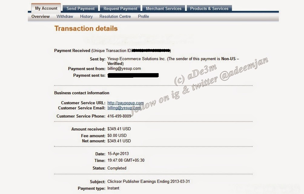 Clicksor Review with Payment Proof