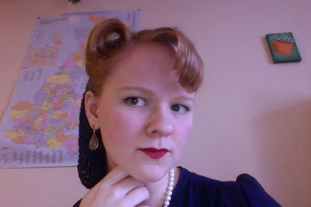 Victory Rolls with Snood Adventures in the Past Blog