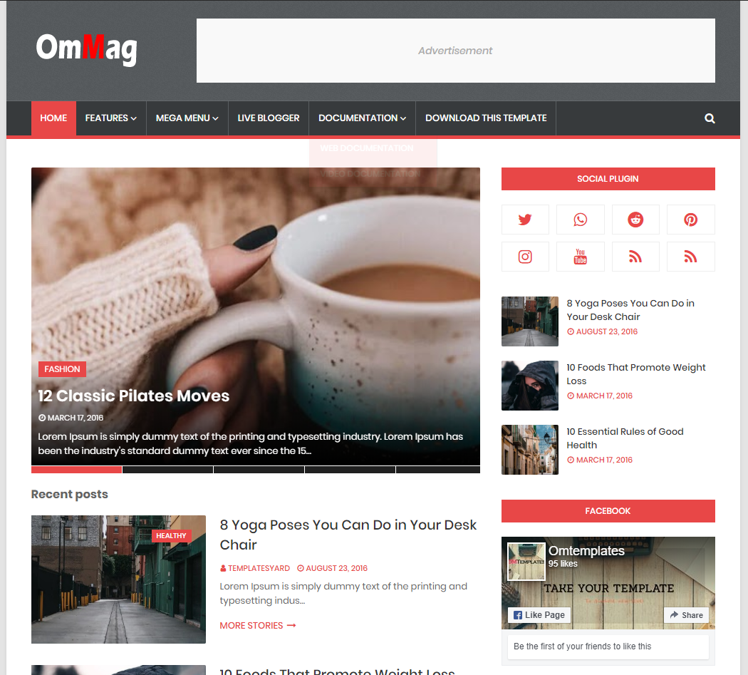 Ommag Blogger Template