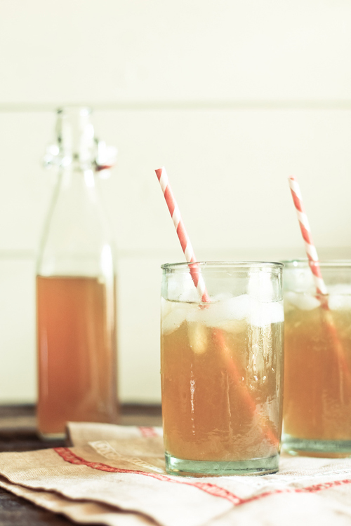 red and white striped straws