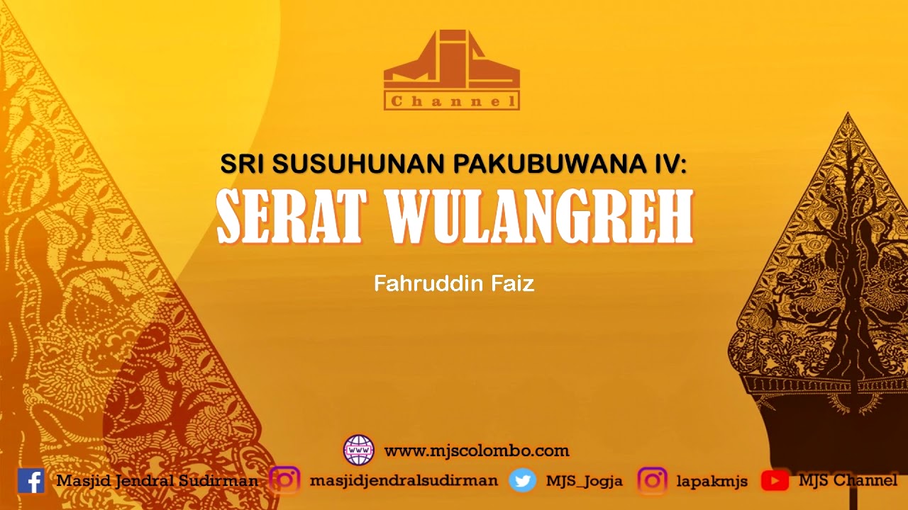 Tembung Reh Ing Serat Wulangreh Duweni Teges Serat Jawi