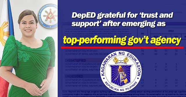 DepED grateful for ‘trust and support’ after emerging as top-performing gov’t agency