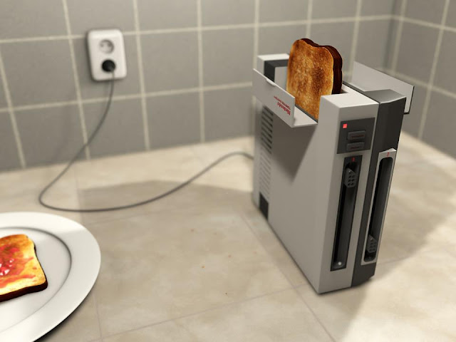 a NES toasting a bread