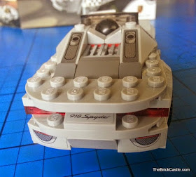 LEGO Porsche 918 Spyder 75910 Hybrid Supercar rear end bumper and spoiler