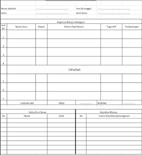Contoh Format Buku Agenda Harian Kelas Untuk Kebutuhan Satu Tahun Pelajaran Contoh Format Buku Agenda Harian Kelas Untuk Kebutuhan Satu Tahun Pelajaran