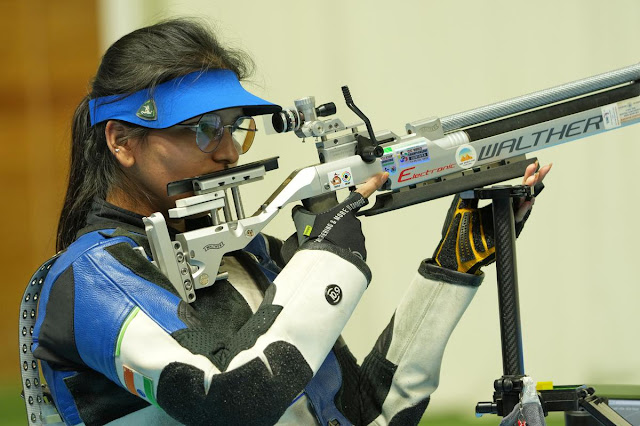 உலகக் கோப்பை துப்பாக்கி சுடுதலில் வெள்ளி வென்றார் சோனம் மஸ்கர் / Sonam Maskar wins silver in World Cup shooting