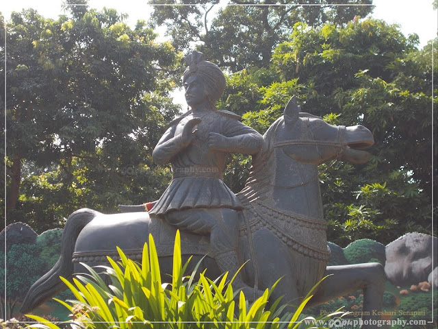 Statchue of Govinda Bhanja at Tarini Temple, Ghatagaon