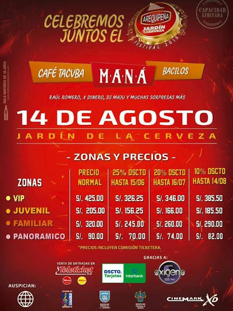 Maná en Arequipa 2018