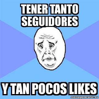 La triste historia: Muchos seguidores y pocos "Me gusta"