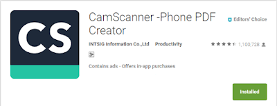 Scan a document using camscanner