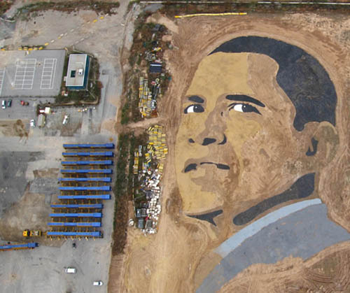 Inilah Lukisan Obama Terbesar Di Dunia [ www.BlogApaAja.com ]