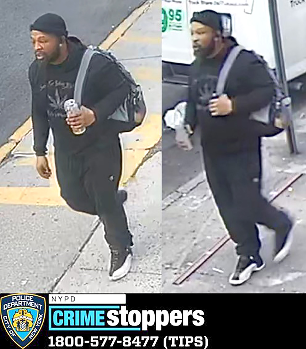 The NYPD released new photos of a man wanted in connection with a slashing of a teenage girl in the Bronx. -Photo by NYPD