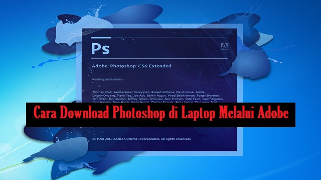 Cara Download Photoshop di Laptop